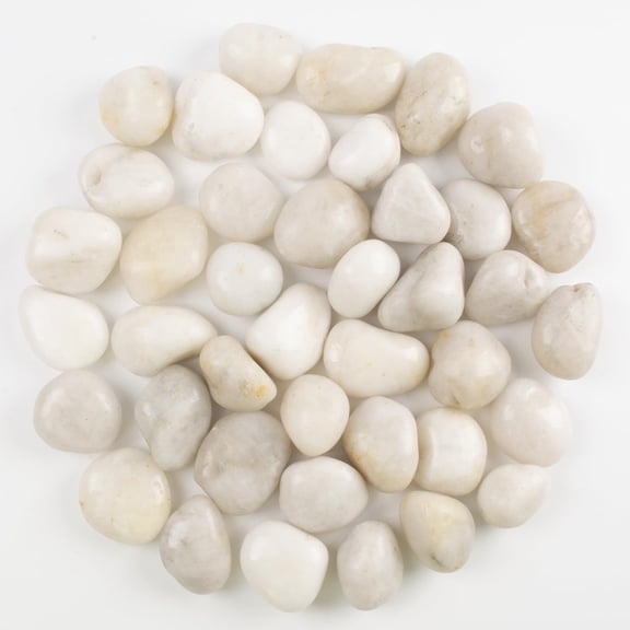 10lbs River Rocks - 1-2 Inch White Decorative For Potted  Aquariums And Landscaping (weight : 10 Lb White)