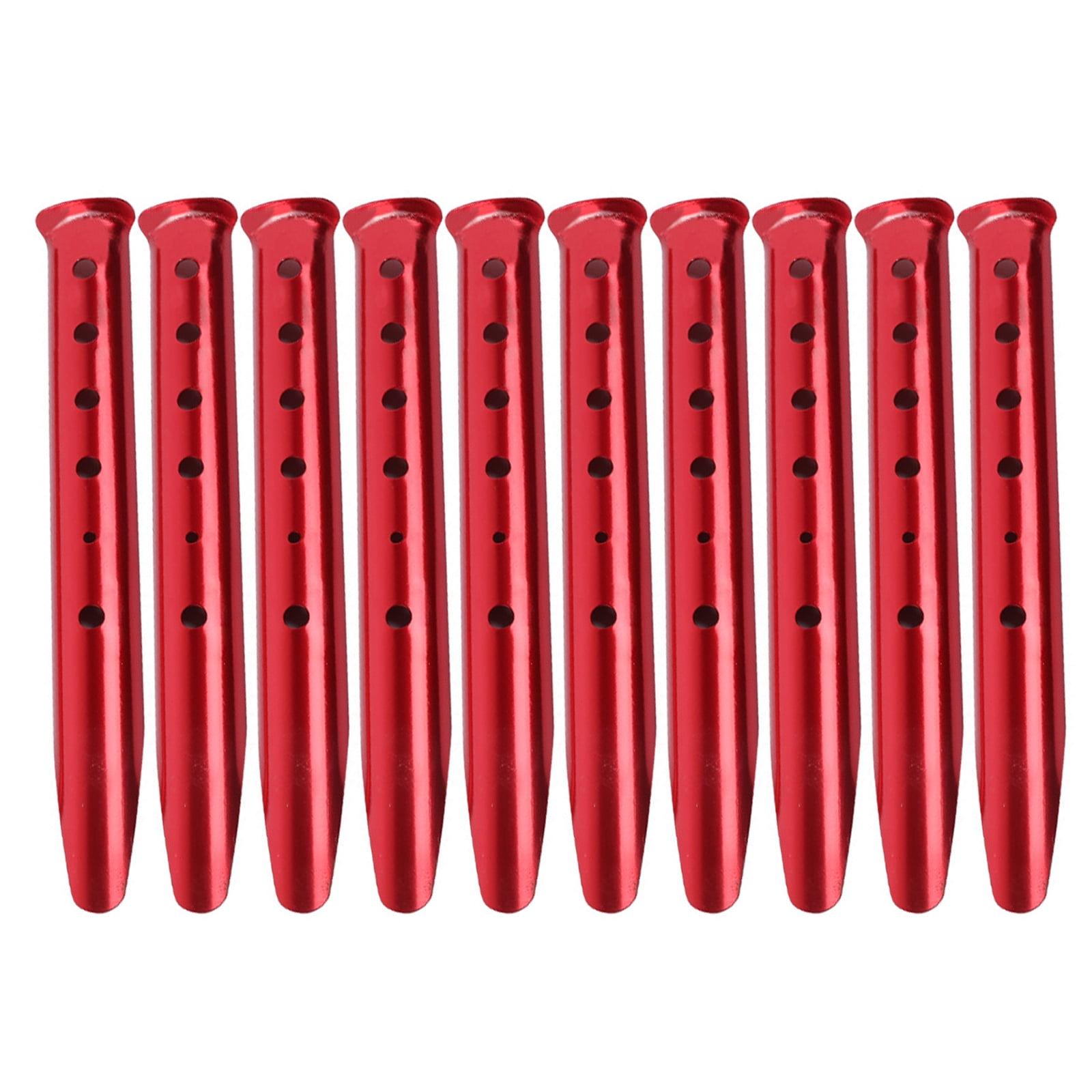 10lots Winds Resistant Stakes Portables Tent Pegs Multifunctional Beach Tent Pegs for Camping Travel and Adventure