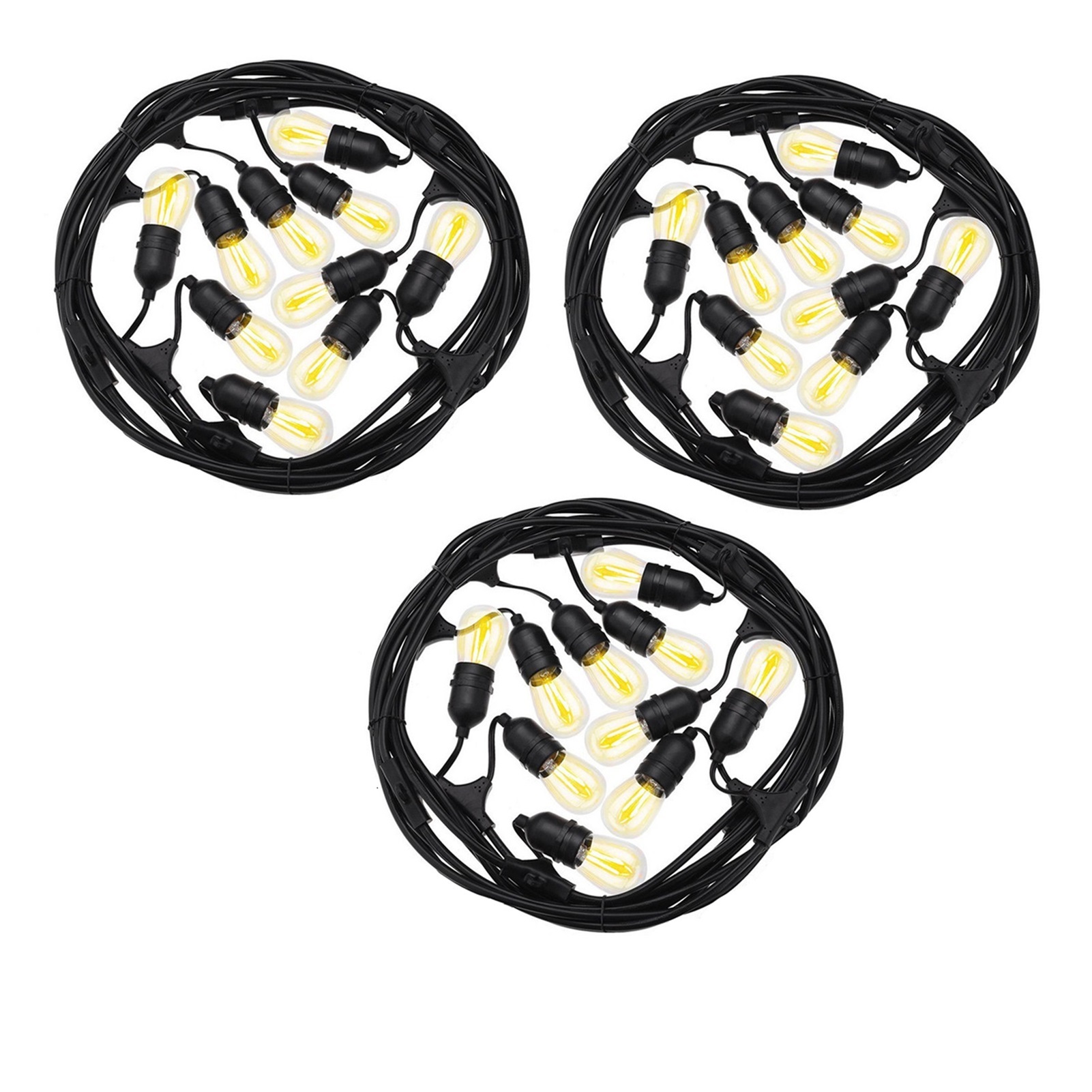 10m 20m 30m Hanging LED Festoon String Light Commercial Grade IP65