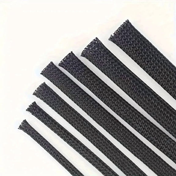 10m /32.8 Feet Pet Expandable Braided Mesh Sleeve Black Flexible Wire Mesh Cover Tv Audio Pc Cable Protection Against Pet Chewing