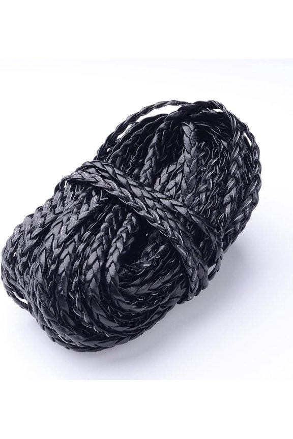10m 5x2mm Imitation Leather Cords Bead Thread Imitation Leather Cords Stringing Materials for DIY Bracelets Necklace Beading Jewelry Making