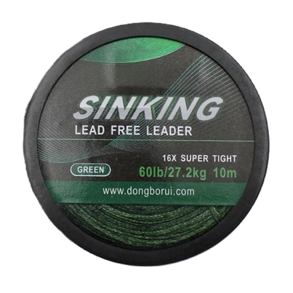 7829 High Density Sinking Leader Line 10m/60lb Tightwoven 16 Strands Braided Line
