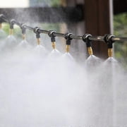 10m Automatic Watering Kits Micro Misting Spray Cooling System Garden Agriculture Greenhouse Irrigation Spray Brass Mist