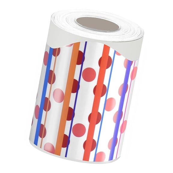 10m Colorful Dots Bulletin Border Trim Adhesive Bulletin Board Borders Border Sticker Bulletin Board Decorations