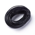 thumbnail image 1 of 10m Cowhide Leather Cord Leather Jewelry Cord Black Round Dyed Size: about 1mm in diameter, 1 of 3