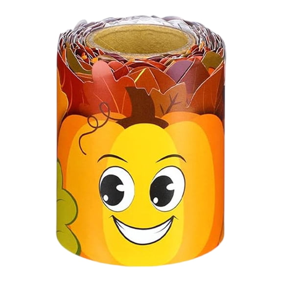10m Fall Pumpkin Bulletin Border Trim Autumn Classroom Thanksgiving Decorative Board Stickers