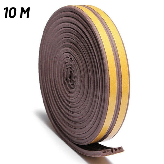 10m Foam Draught E Shapes Excluder Weather Seal Strip Door Casement