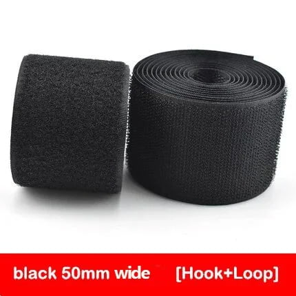 10m Heavy Duty Sew-On Hook and Loop Tape, Non-Adhesive Nylon Magic Fastener, Reusable Washable Tape for Shoes, Bags & DIY Crafts