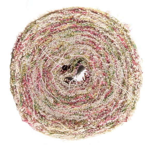 10m Printed Rose Flower Jute Burlap Ribbon, 2 Inch Wide Craft Lace for Wedding Decoration