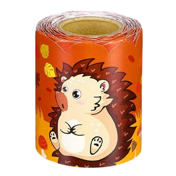 10m Pumpkin Leaf Border Trim Bulletin Board Borders Decorative Sticker Thanksgiving Day Bulletin Border Trim