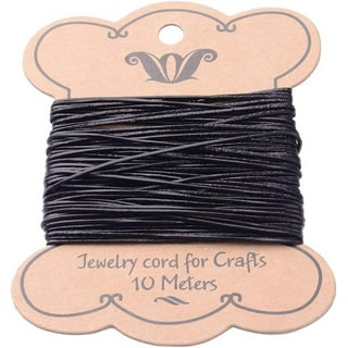 10 Meters 1.8mm Genuine Leather Cord for Jewelry Making and 75 PCS Jewelry  Findings, Black Thread Leather Necklace Cord, String for Bracelets, Craft