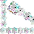 thumbnail image 1 of 10m Snowflake Bulletin Border Trim Adhesive Board Borders Christmas Border Sticker Bulletin Boards Decorations, 1 of 9