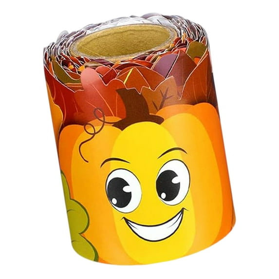 10m Thanksgiving Pumpkin Border Stickers Fall Bulletin Board Trim Classroom Autumn Decor