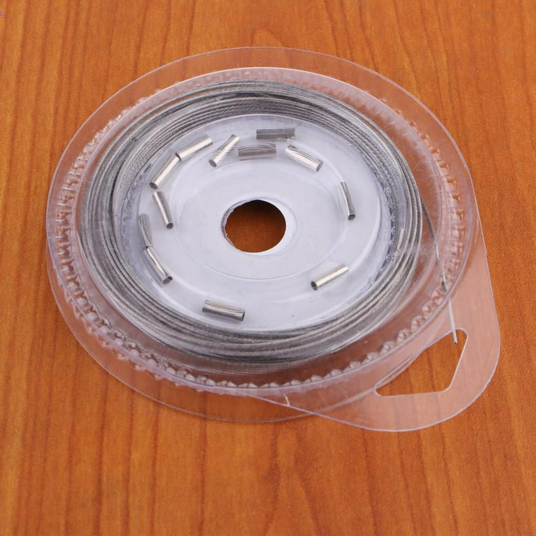 10m s Braided Stainless Steel Wire Fishing Rigging Material Coating Wire  80LBS