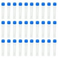 thumbnail image 1 of 10mL Plastic Test Tubes, 80 Pack Frozen Test Tube Graduated Vial Container Storage Screw Cap, Blue Clear, 1 of 6