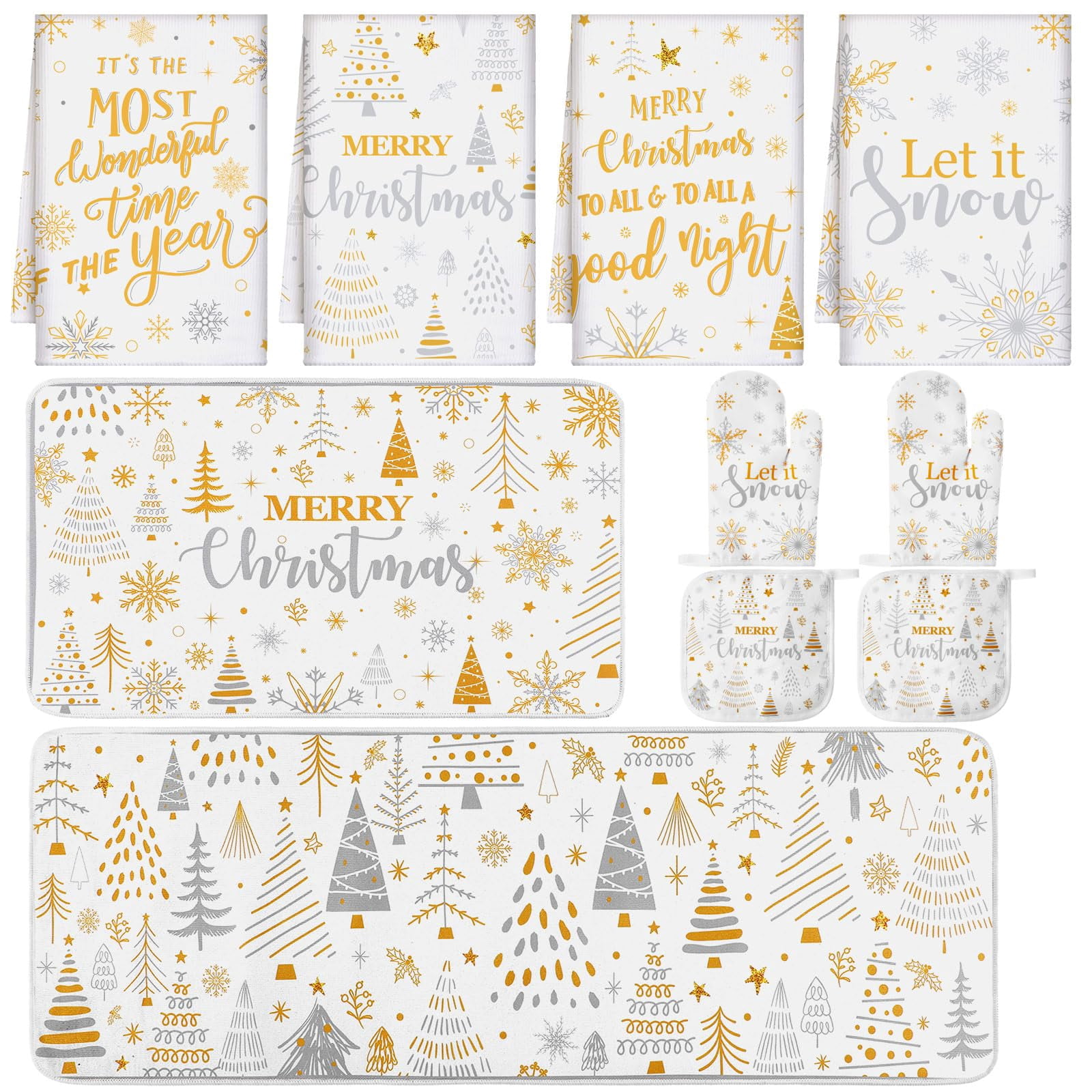 Kitche Setting 10mas Winter Kitchen Decor Accessories Set - Walmart.com