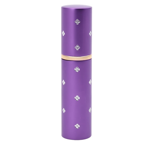 10ml Aluminum Refillable Perfume Atomizer Portable Empty Travel Spray Bottle (3.9 x 0.9 inches / 10 x 2.2 cm) - Sleek Matte Purple Leakproof Design