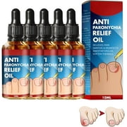 10ml Anti Paronychia Relief Oil, Repair Ingrown Toenail Thickening Onychomycosis Nail Groove Care Oil 5PCS