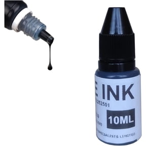 10ml Black Stamp Refill Ink,Clothes Waterproof Ink Name Stamp Printing On Clothing Wash Not Fade, Stamp Oil for Office School Seal