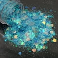 thumbnail image 1 of 10ml/Box Glitters Powder Heart Star Shape Sequins Colorful Bright Sparkling Glitters, 1 of 17