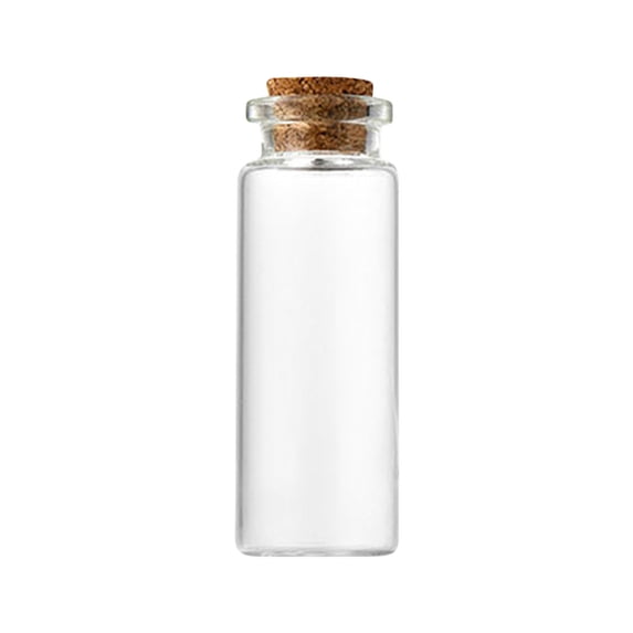 10ml Glass Bottles with Cork Stoppers – Mini Vials for Wedding Favors, DIY Jewelry, Art, Keepsakes, Message in a Bottle, Party Decorations, Garden Lighting Set of 12/24