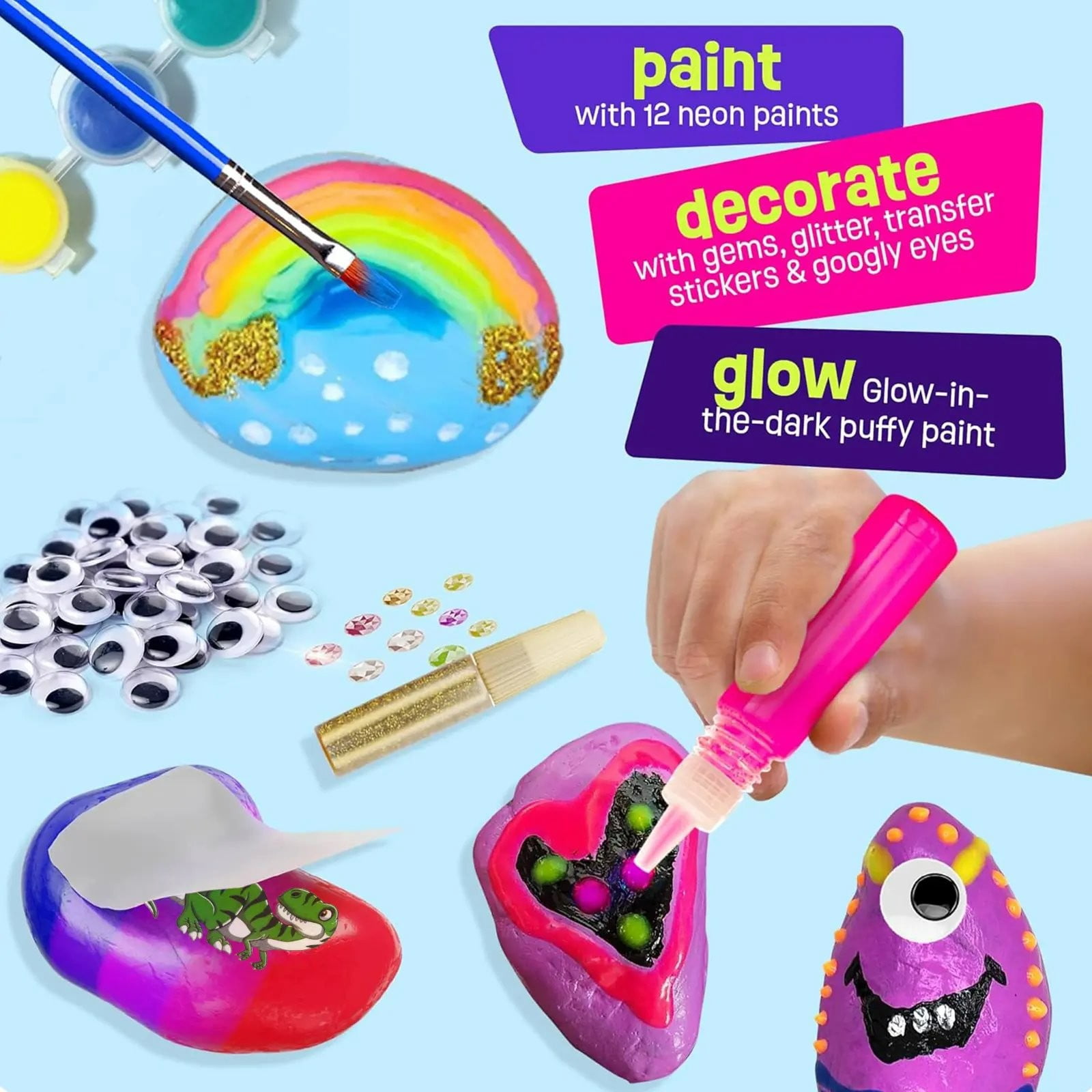 10ml In The Dark Painting Ages 6 12 DIY Set DIY Coloring Hand-painteds ...