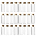 thumbnail image 1 of 10ml Mini Glass Bottles with Cork - Message in Bottle, Wedding Favor Vials, 2x0.9" Clear Glass Container, for DIY Crafts/Perfume Making, Decorative Apothecary Jar, B, 1 of 6