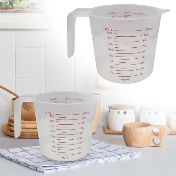 10ml Plastic Measuring Cup – Souew Transpet清官arant Graduated Cup with Handle for Medicine, Syrup, Lab Liquids & Kitchen Ingredients, Small Precision Measuring Tool