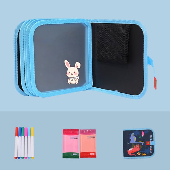 10ml Reusable Scribble Book and Markers, Erasable Writing Drawing Board Coloring Book, Sketchpad with Pen and Storage Bag, Home Multifunctional Graffiti Drawing Board