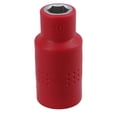 thumbnail image 1 of 10mm 1/2in drive VDE Insulated Shallow Metric Socket 6 Sided Single Hex 1000 V, 1 of 6