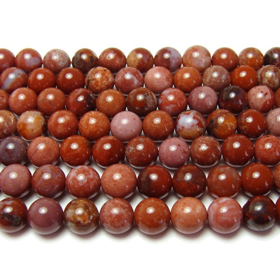10mm 15.5 Inches Portuguese Agate Smooth Round Beads Genuine Gemstone Natural Jewelry Making