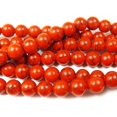 thumbnail image 1 of 10mm 15.5 Inches Red Howlite Round With Matrix Genuine Gemstone Natural Jewelry Making, 1 of 1
