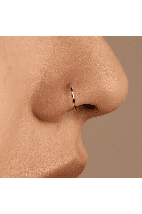 10mm 20 Gauge Sterling Silver Hoop Earring for Cartilage, Helix, or Nose Piercing