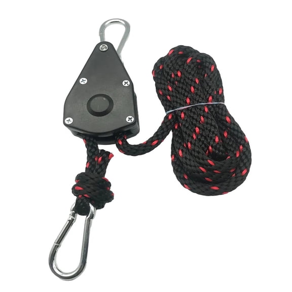 10mm 3/5/10m 100kg Camping Tent Rope Pulley Ratchets Canoe Boat Bow Stern Tie Down Rope Heavy Duty Adjustable Rope Hanger ,Versatile