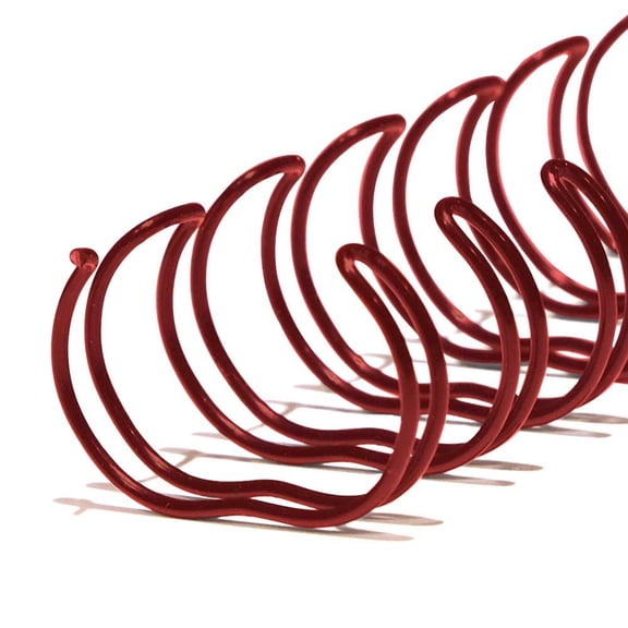 10mm (3/8 in.) Double Loop Binding Spines | 11 in. Length for Letter Size or Smaller Projects | 3:1 Pitch | 60 Sheet Binding Capacity | Silver | 100 Pack