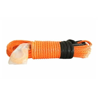 Towing Rope 4mm*15m Orange Synthetic Winch Rope,ATV Winch
