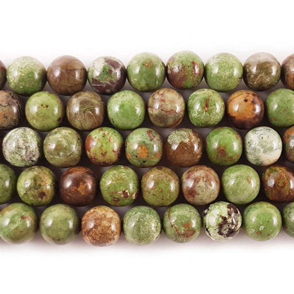 10mm African Green Opal Round Beads Genuine Gemstone Natural Jewelry Making