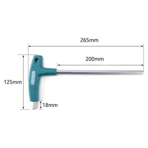 10mm Allen Hex Key T Shaped Wrench Inner Six Angle Screwdriver