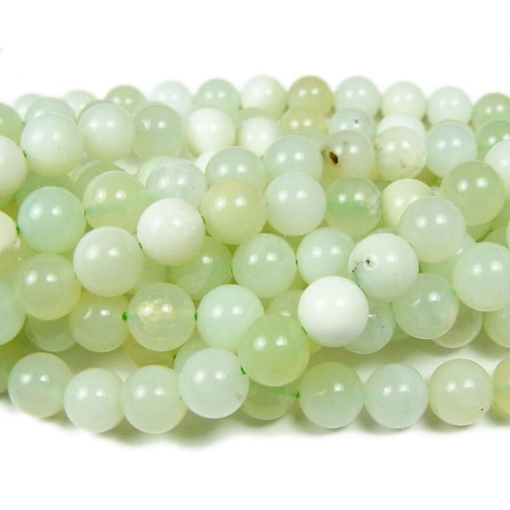 10mm Australian Green Opal Smooth Beads Genuine Gemstone Natural Jewelry Making