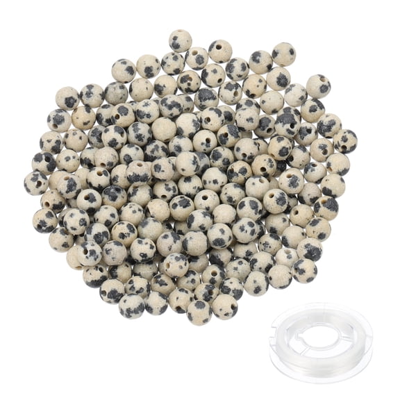 10mm Aventurine Beads, 100 Pcs Round Natural Gemstone Beads Smooth Stone Beads Jade Tiger's Eye Loose Glass Beads for Bracelet Necklace Jewelry Making DIY, Green Black