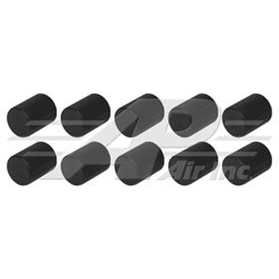 16mm R134a High Side Black Long Service Cap, Eaton Fittings - 10 Pack