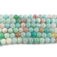 thumbnail image 1 of 10mm Blue Beryl Morganite Multi Stone Round Beads Genuine Gemstone Natural Jewelry Making, 1 of 1
