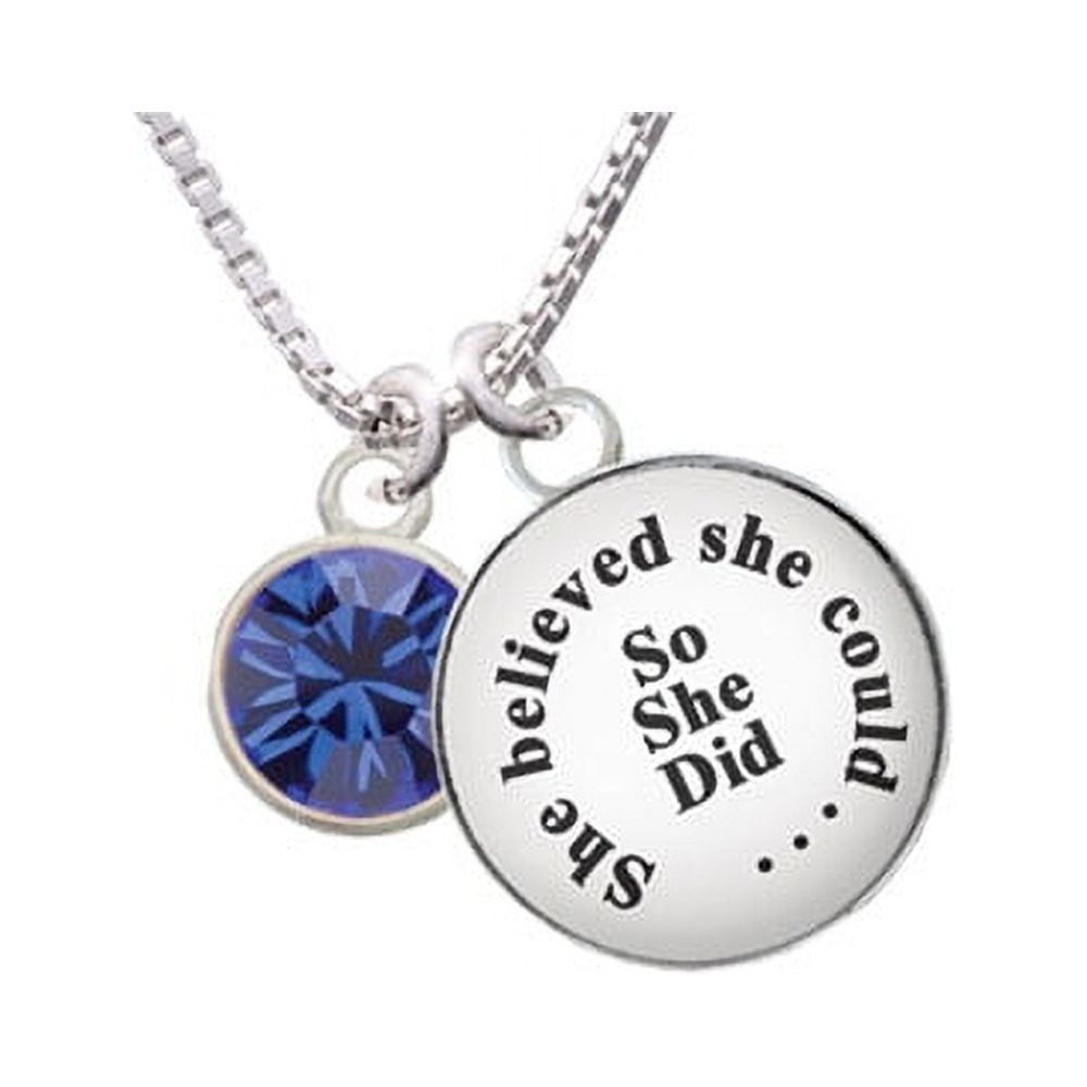 10mm Blue Oktant Crystal Drop She Believed She Could So She Did Glass ...