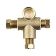 thumbnail image 1 of 10mm Brake Pipe Fittings 3 Way Brake T Piece Tee with 3 Male Short Nuts Union Metric M10 3/16" Pipe Brake Hoses Accessory Coconut Ok, 1 of 9