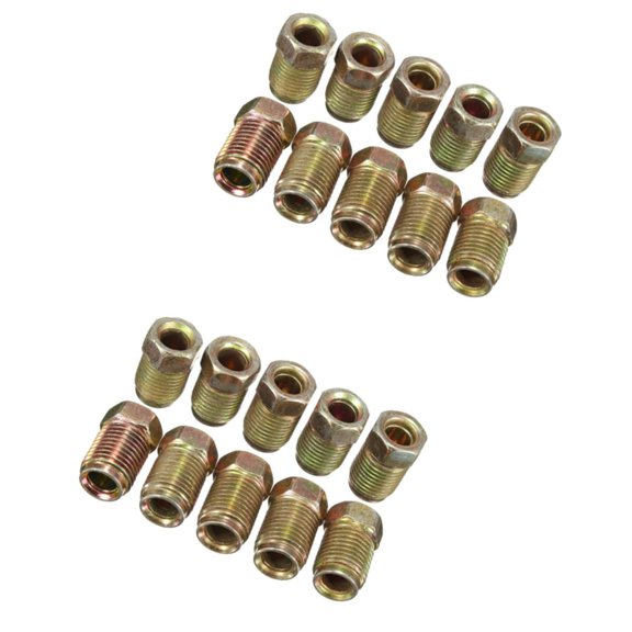 10mm Brakes Tube Fitting General Automotive Brake Systems Adapter Secure Leak Proof Connection Stable For 3/16 Inch Hose