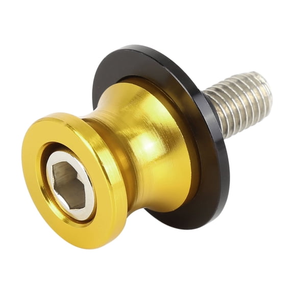 10mm CNC Swingarm Spool Stand Bobbins Starting Frame Screw Universal Gold Tone for Motorcycle