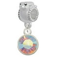 thumbnail image 1 of 10mm Clear AB Crystal Drop - Frog Charm Bead, 1 of 1