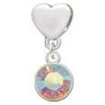 thumbnail image 1 of 10mm Clear AB Crystal Drop - Heart Charm Bead, 1 of 1