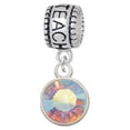 thumbnail image 1 of 10mm Clear AB Crystal Drop - Love 2 Teach Charm Bead, 1 of 1