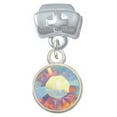 thumbnail image 1 of 10mm Clear AB Crystal Drop - Nurse Hat Charm Bead, 1 of 1
